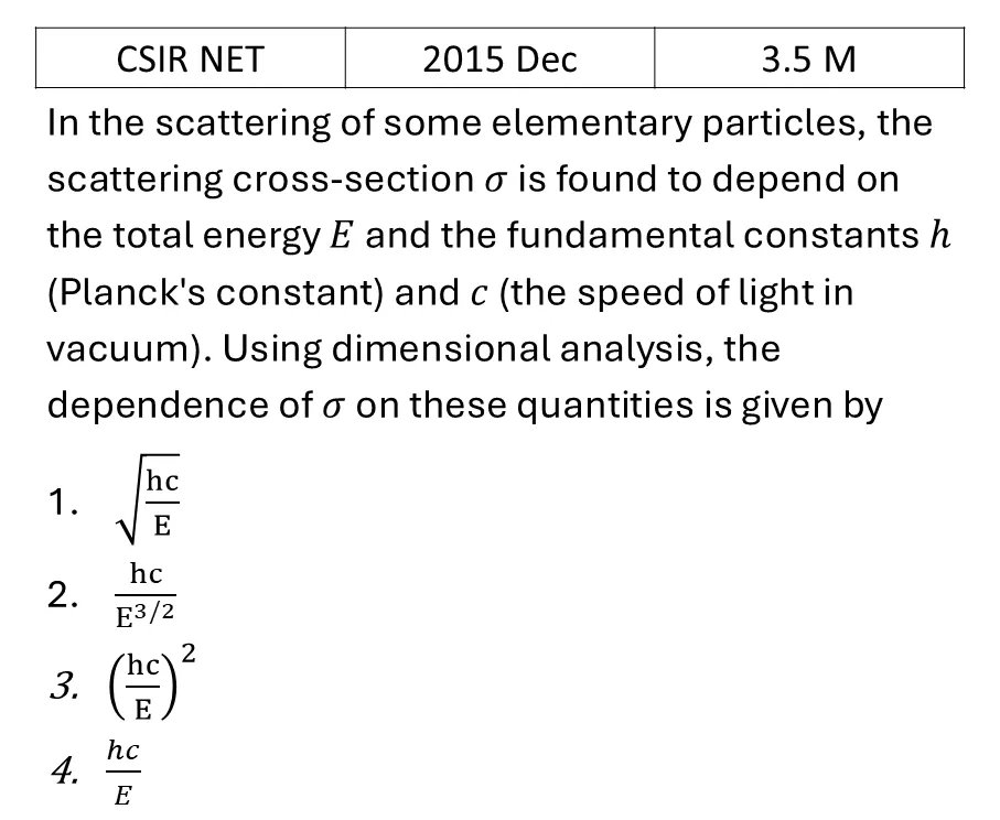 CSIR NET 2015 Dec Scattering theory previous year question CSIR_2015_Dec_Q21
