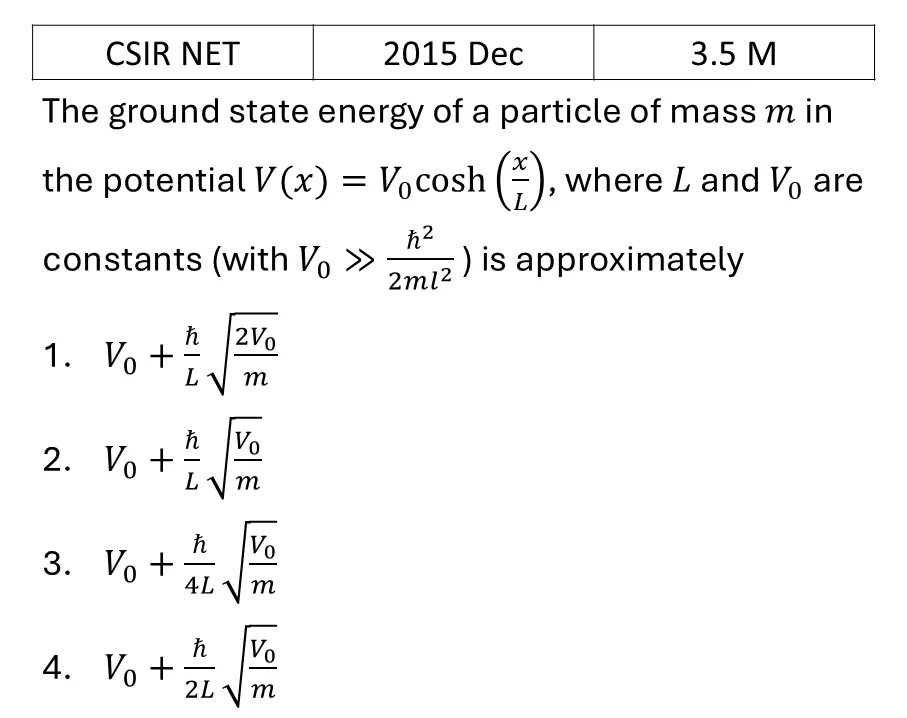CSIR NET 2015 Dec Variational Principle previous year question CSIR_2015_Dec_Q35