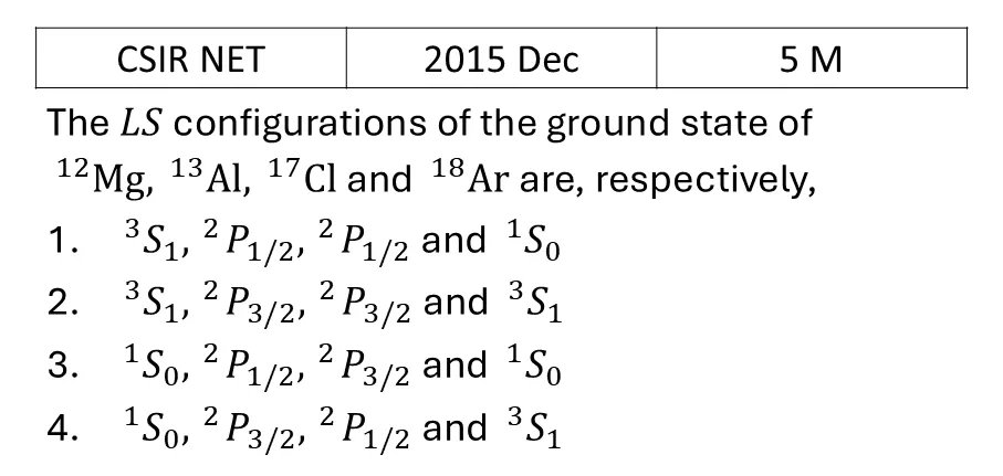 CSIR NET 2015 Dec LS, JJ and other interactions previous year question CSIR_2015_Dec_Q70