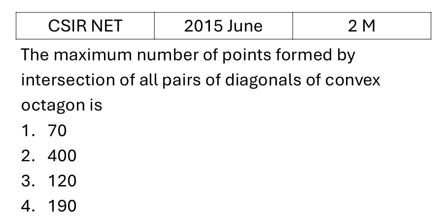 CSIR NET 2015 June Geometry previous year question CSIR_2015_June_Q5