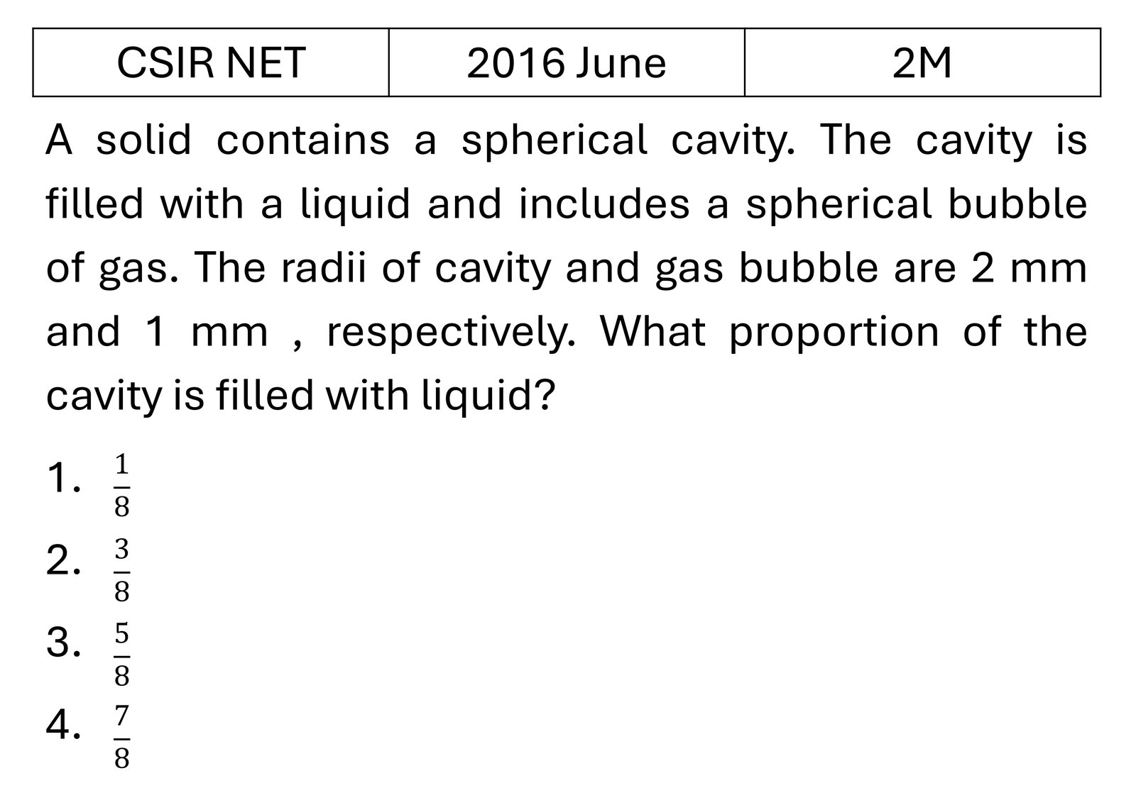 CSIR NET 2016 June Basic Physics previous year question CSIR_2016_June_Q19