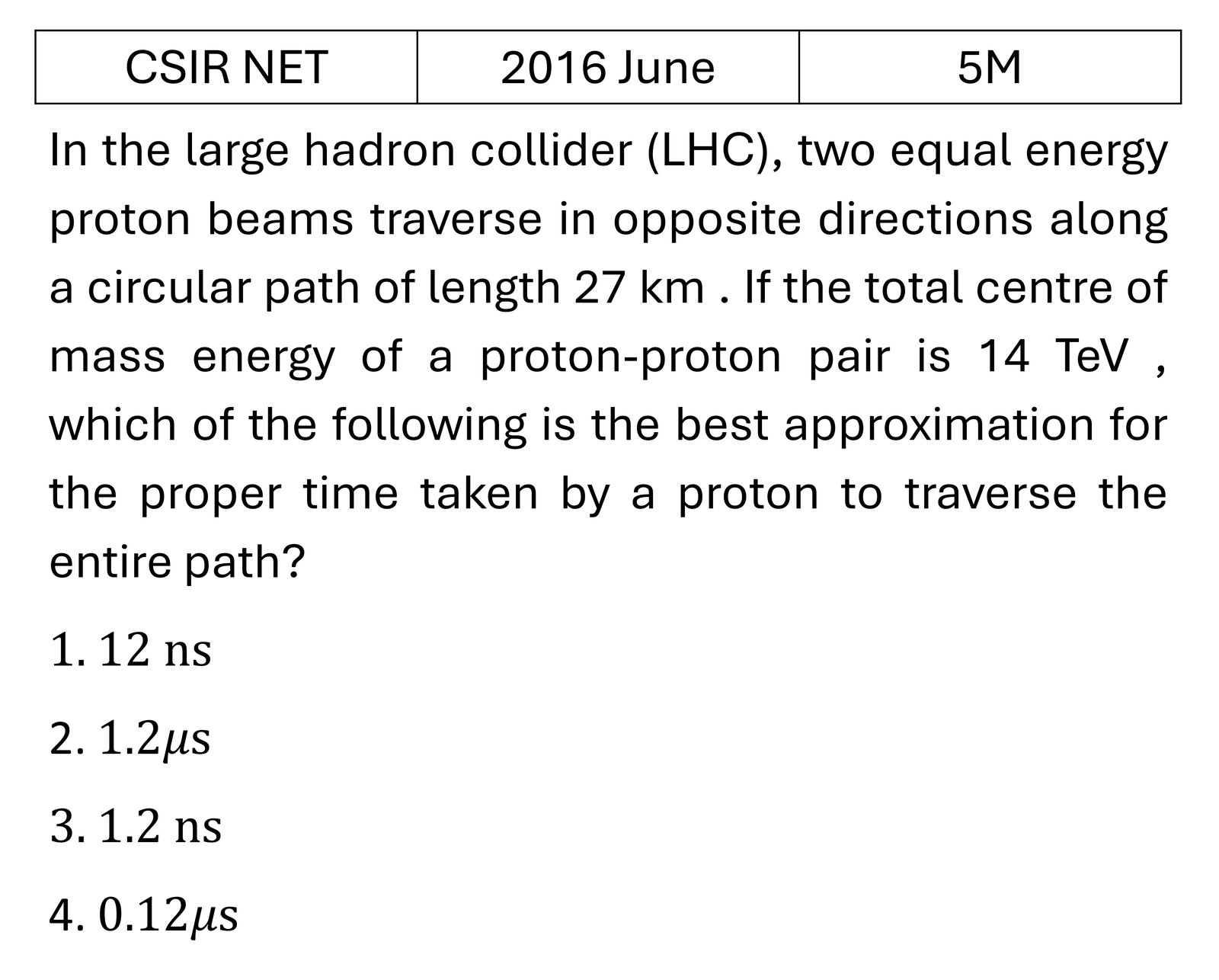 CSIR NET 2016 June Radioactivity previous year question CSIR_2016_June_Q73