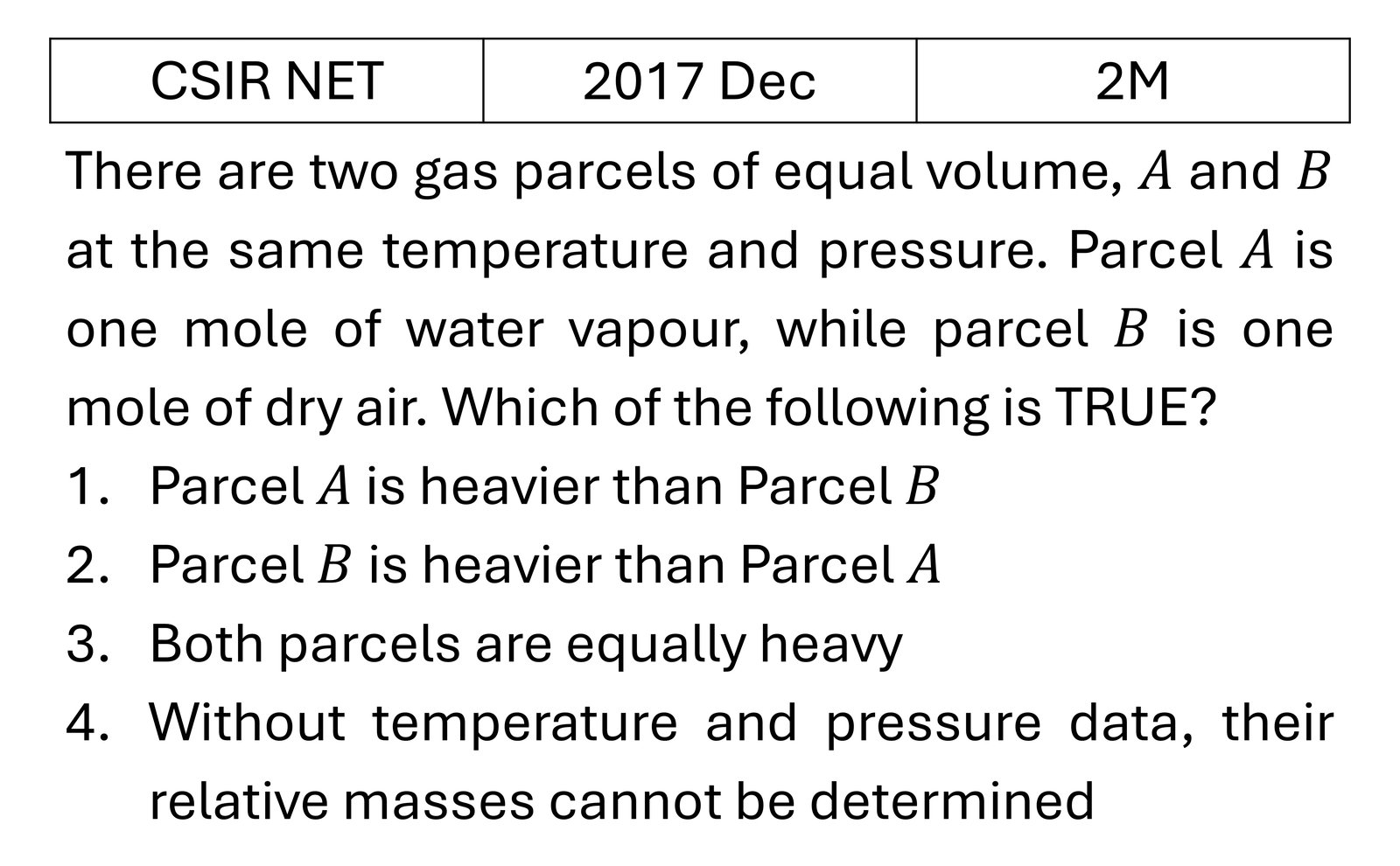 CSIR NET 2017 Dec Basic Physics previous year question CSIR_2017_Dec_Q13