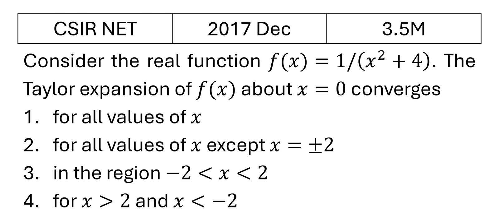 CSIR NET 2017 Dec Basic Mathematics previous year question CSIR_2017_Dec_Q23