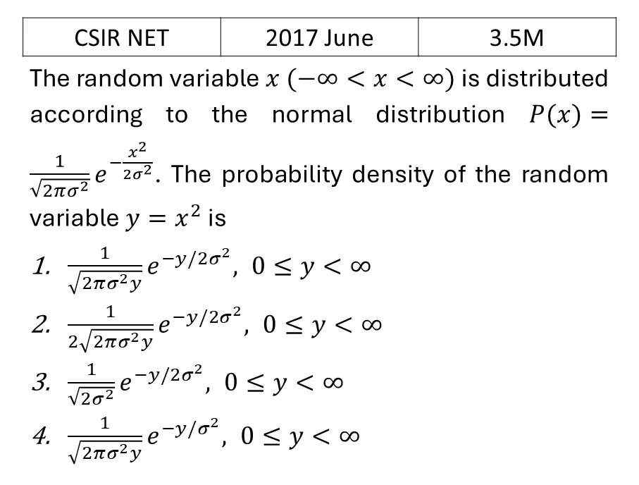 CSIR NET 2017 June Probability previous year question CSIR_2017_June_Q25