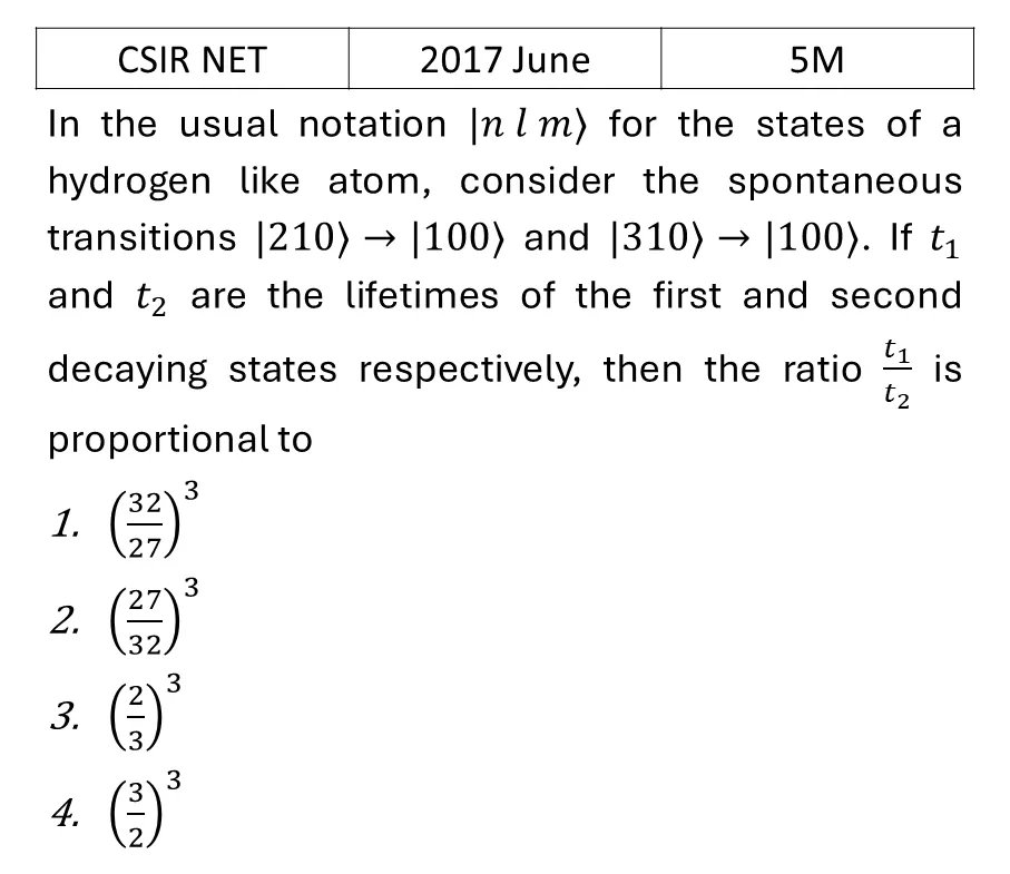 CSIR NET 2017 June Pertubation theory previous year question CSIR_2017_June_Q59