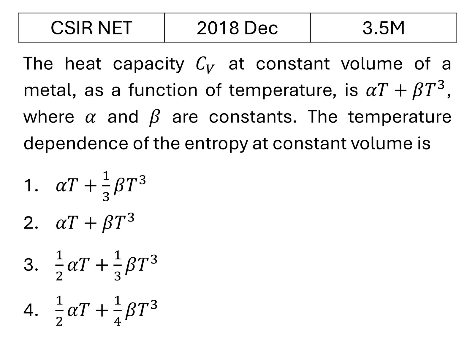 CSIR NET 2018 Dec Microcanonical Ensemble previous year question CSIR_2018_Dec_Q38