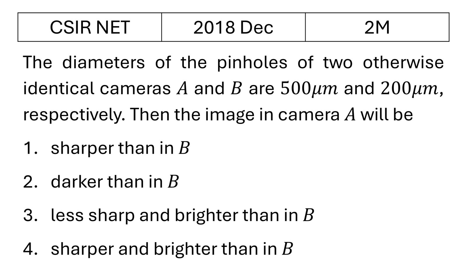 CSIR NET 2018 Dec Basic Physics previous year question CSIR_2018_Dec_Q5