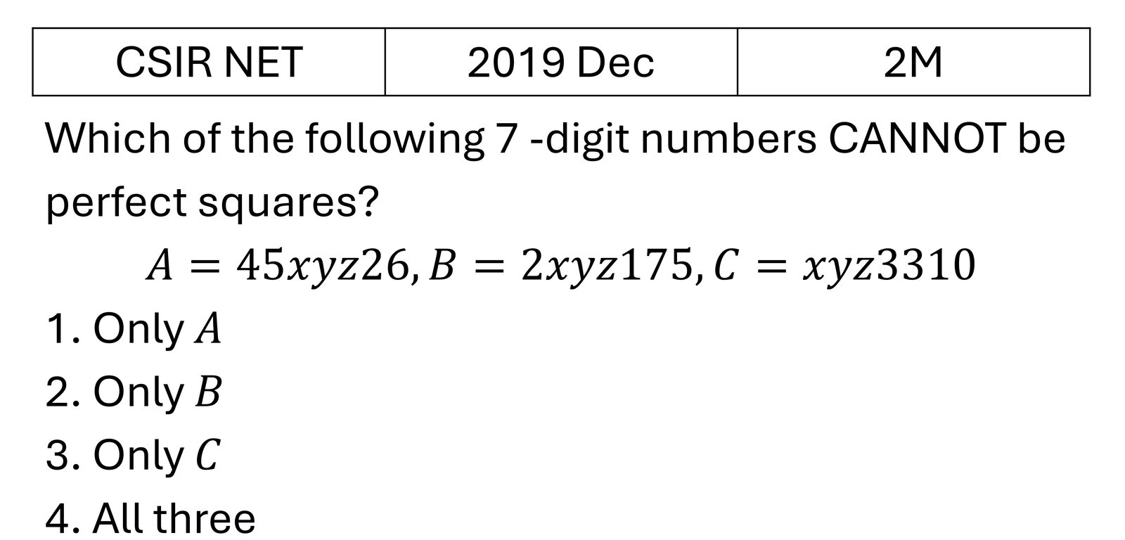 CSIR NET 2019 Dec Mathematical Analysis previous year question CSIR_2019_Dec_Q14