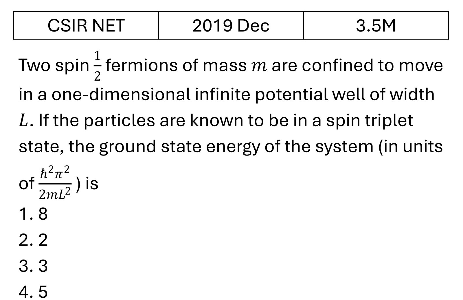 CSIR NET 2019 Dec Microstates and Macrostates previous year question CSIR_2019_Dec_Q28