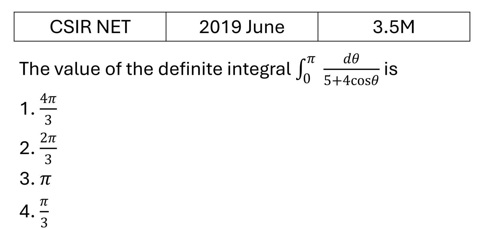 CSIR NET 2019 June Complex Analysis previous year question CSIR_2019_June_Q37