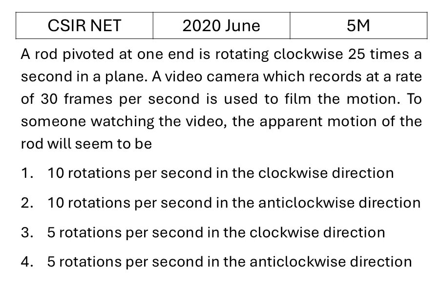 CSIR NET 2020 June Instruments previous year question CSIR_2020_June_Q71