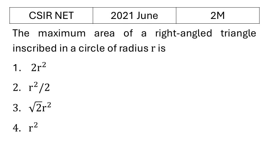 CSIR NET 2021 June Geometry previous year question CSIR_2021_June_Q19