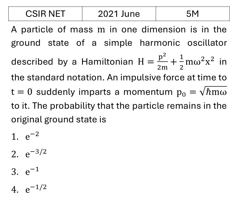 CSIR NET 2021 June Pertubation theory previous year question CSIR_2021_June_Q56