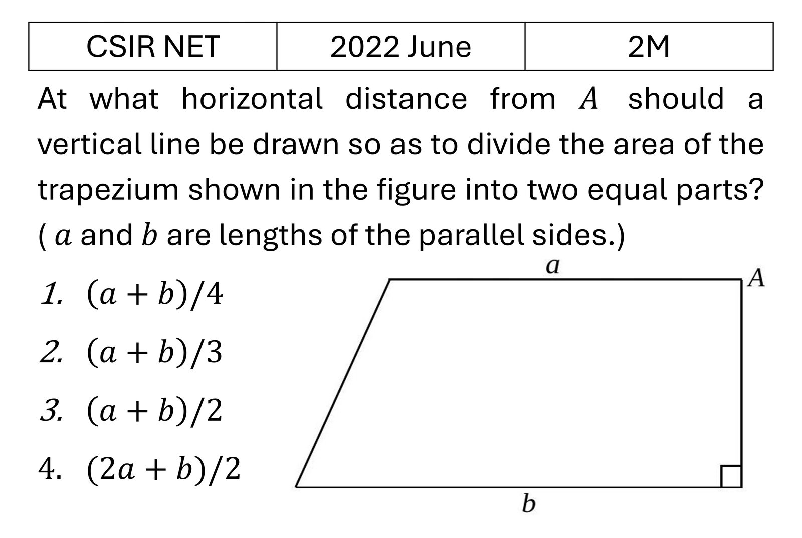 CSIR NET 2022 June Geometry previous year question CSIR_2022_June_Q15