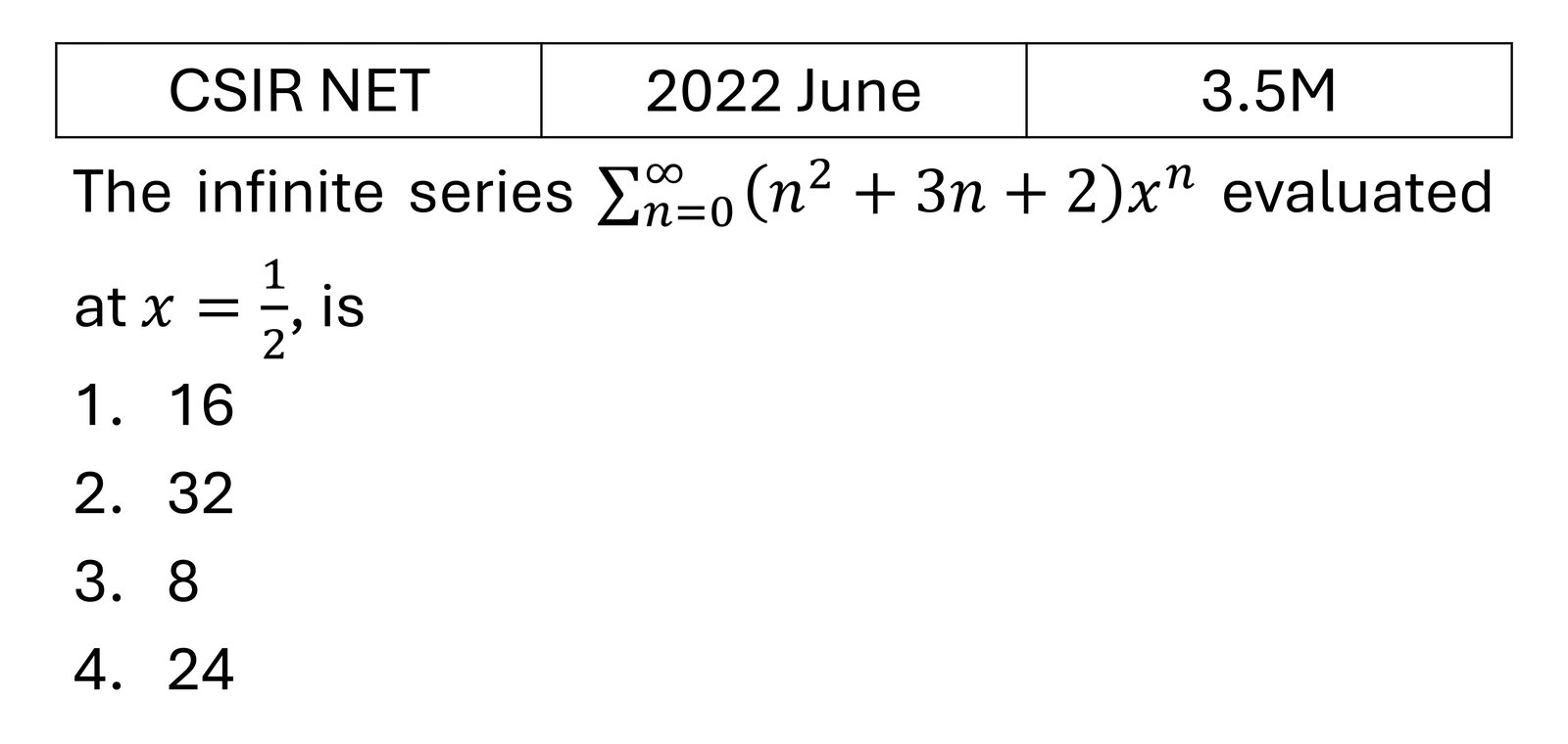 CSIR NET 2022 June Basic Mathematics previous year question CSIR_2022_June_Q24