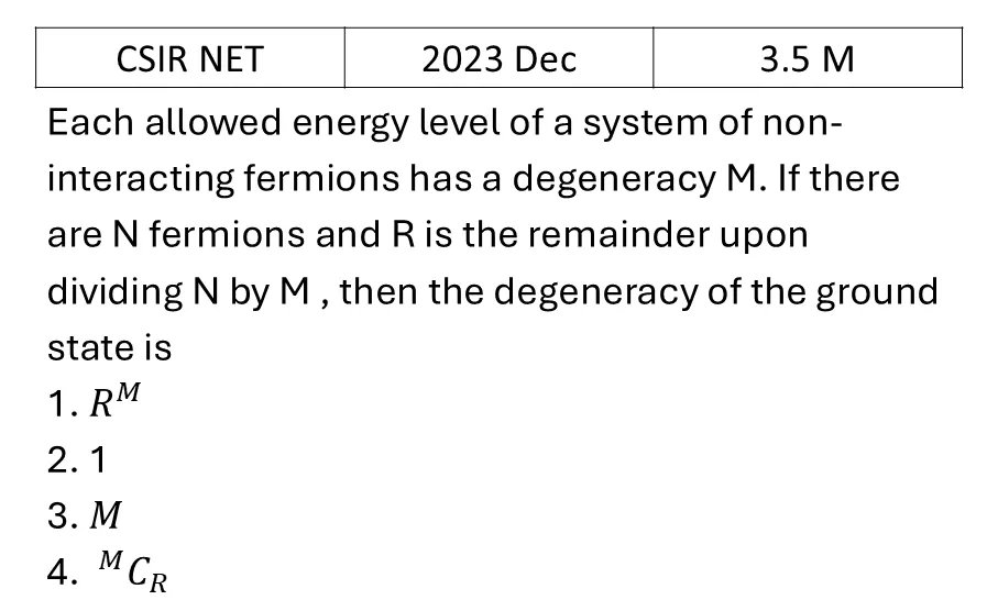 CSIR NET 2023 Dec Microstates and Macrostates previous year question CSIR_2023_Dec_Q39