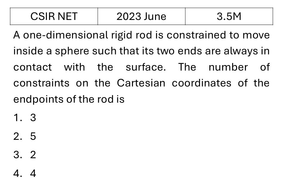 CSIR NET 2023 June Lagrangian and Hamiltonian previous year question CSIR_2023_June_Q25