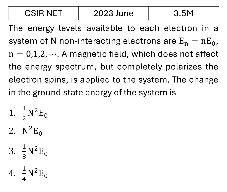 CSIR NET 2023 June Microstates and Macrostates previous year question CSIR_2023_June_Q41