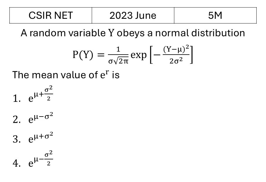 CSIR NET 2023 June Probability previous year question CSIR_2023_June_Q46