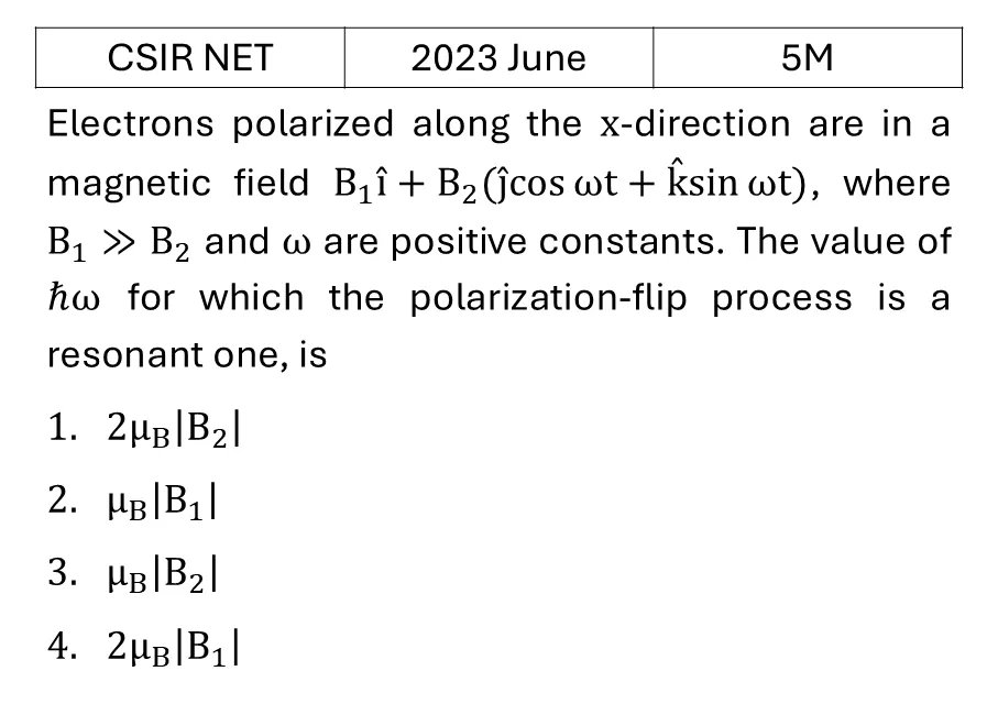 CSIR NET 2023 June Pertubation theory previous year question CSIR_2023_June_Q60