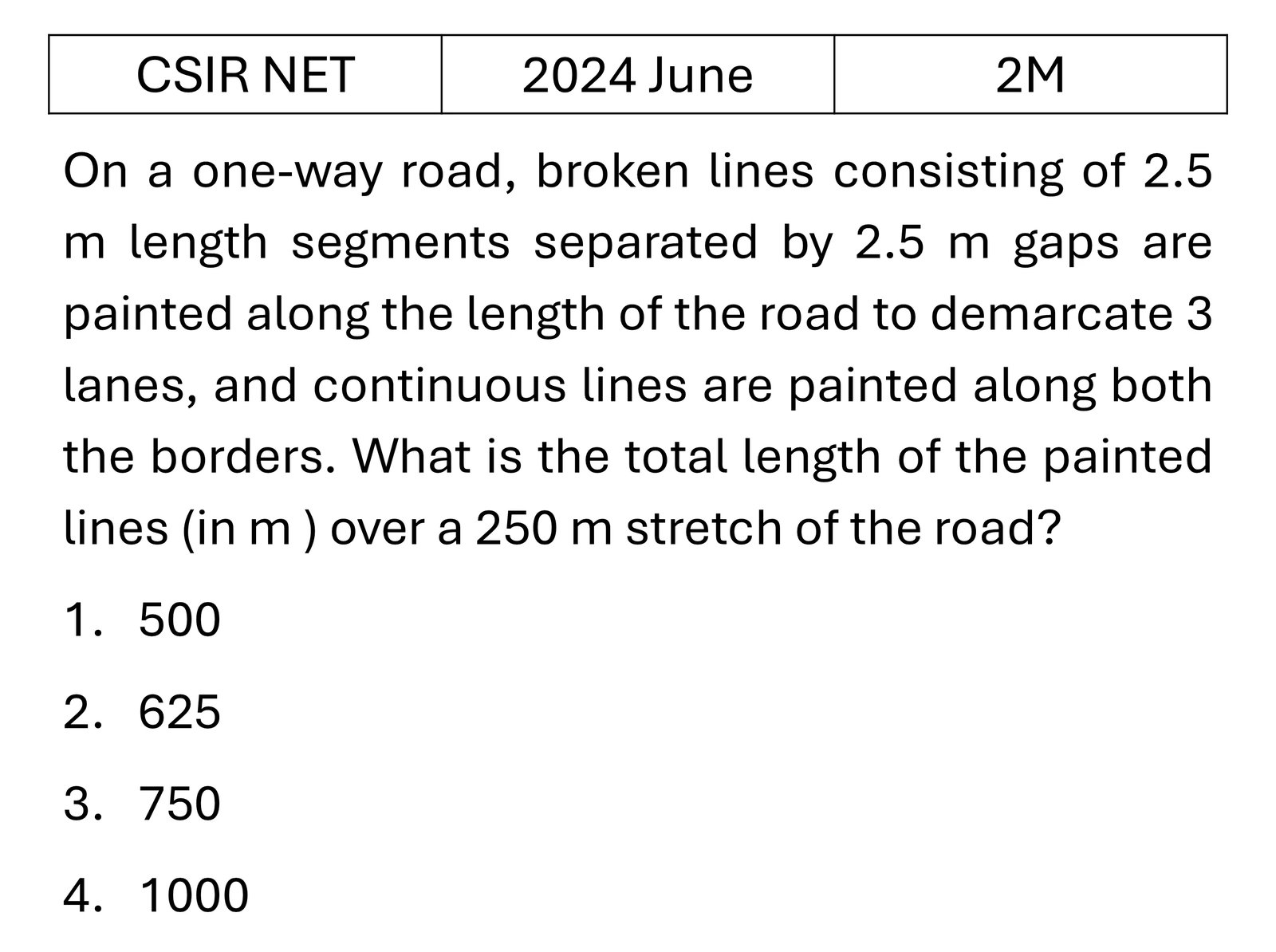 CSIR NET 2024 June Geometry previous year question CSIR_2024_June_Q17