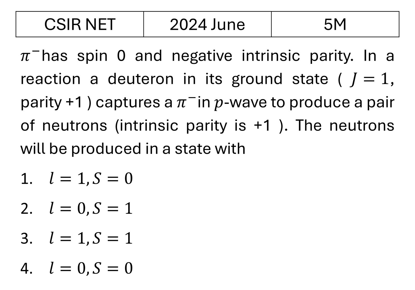 CSIR NET 2024 June Radioactivity previous year question CSIR_2024_June_Q74