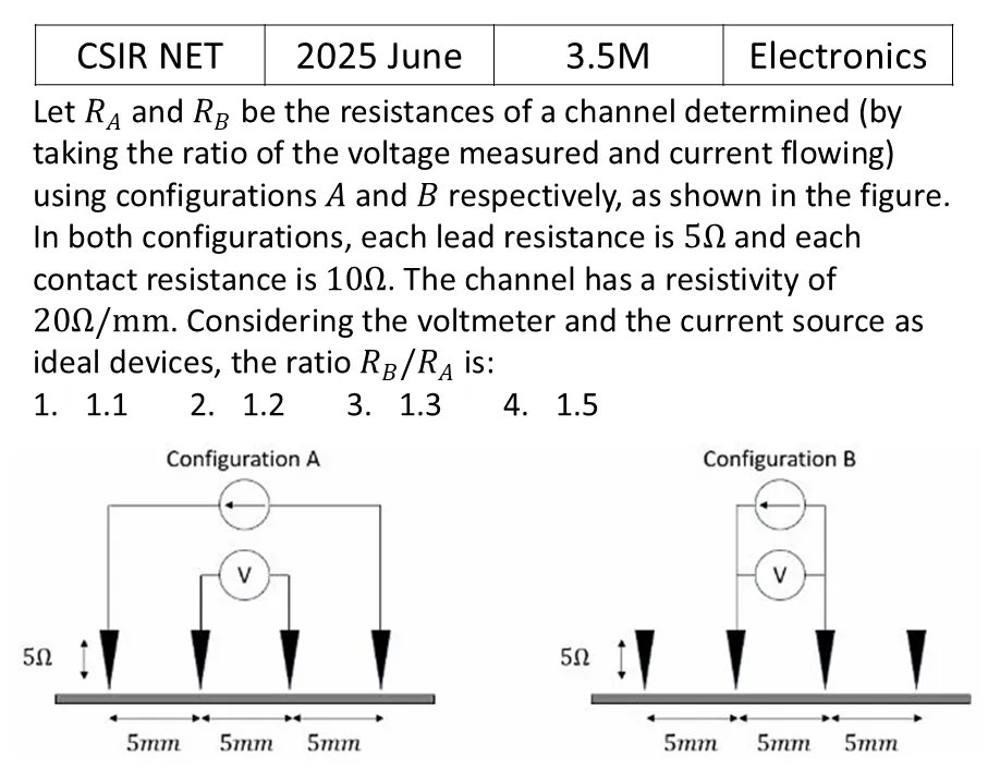 CSIR NET 2025 June Instruments previous year question CSIR_2025_June_Q42