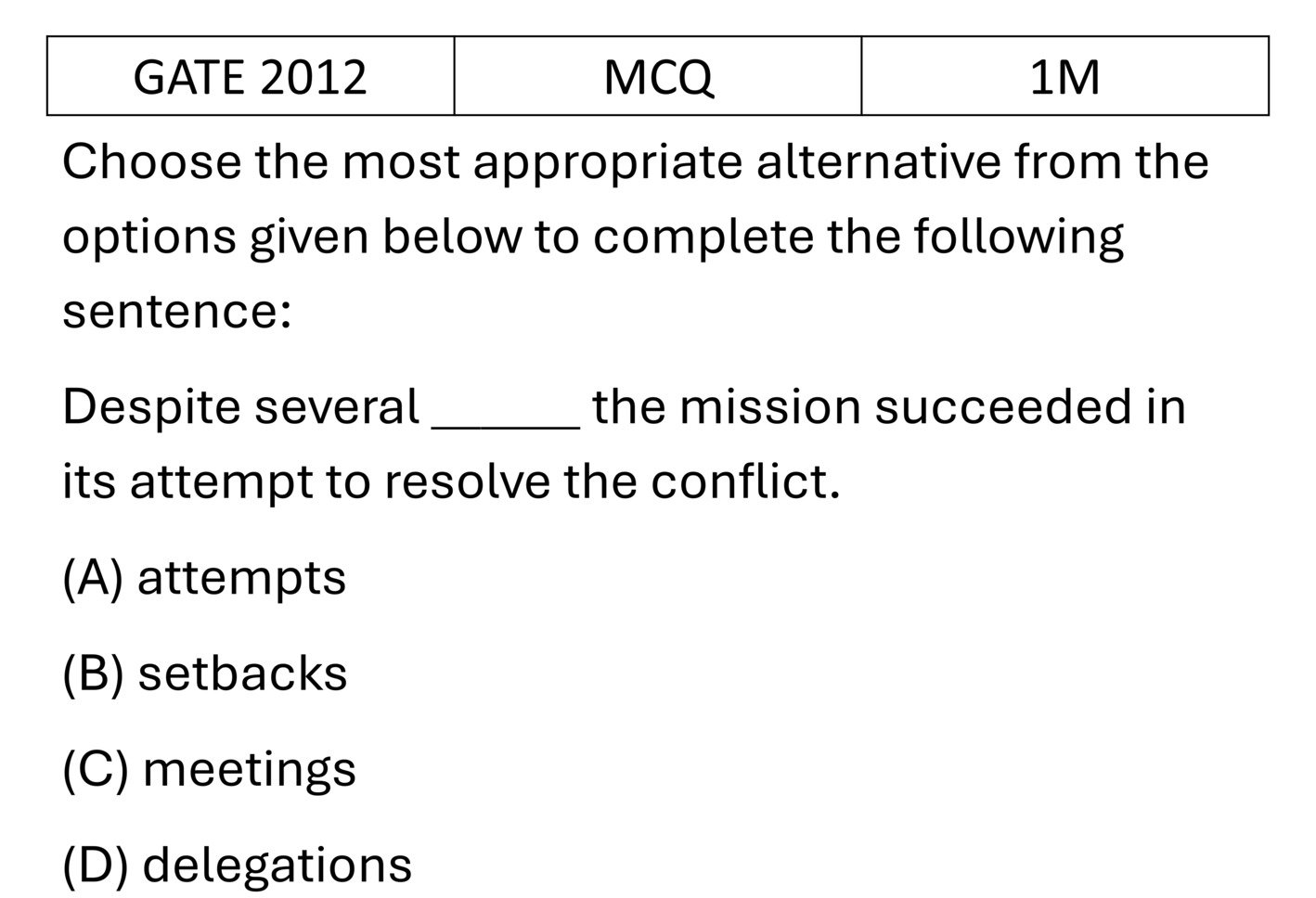 GATE 2012 English previous year question GATE_2012_Q58