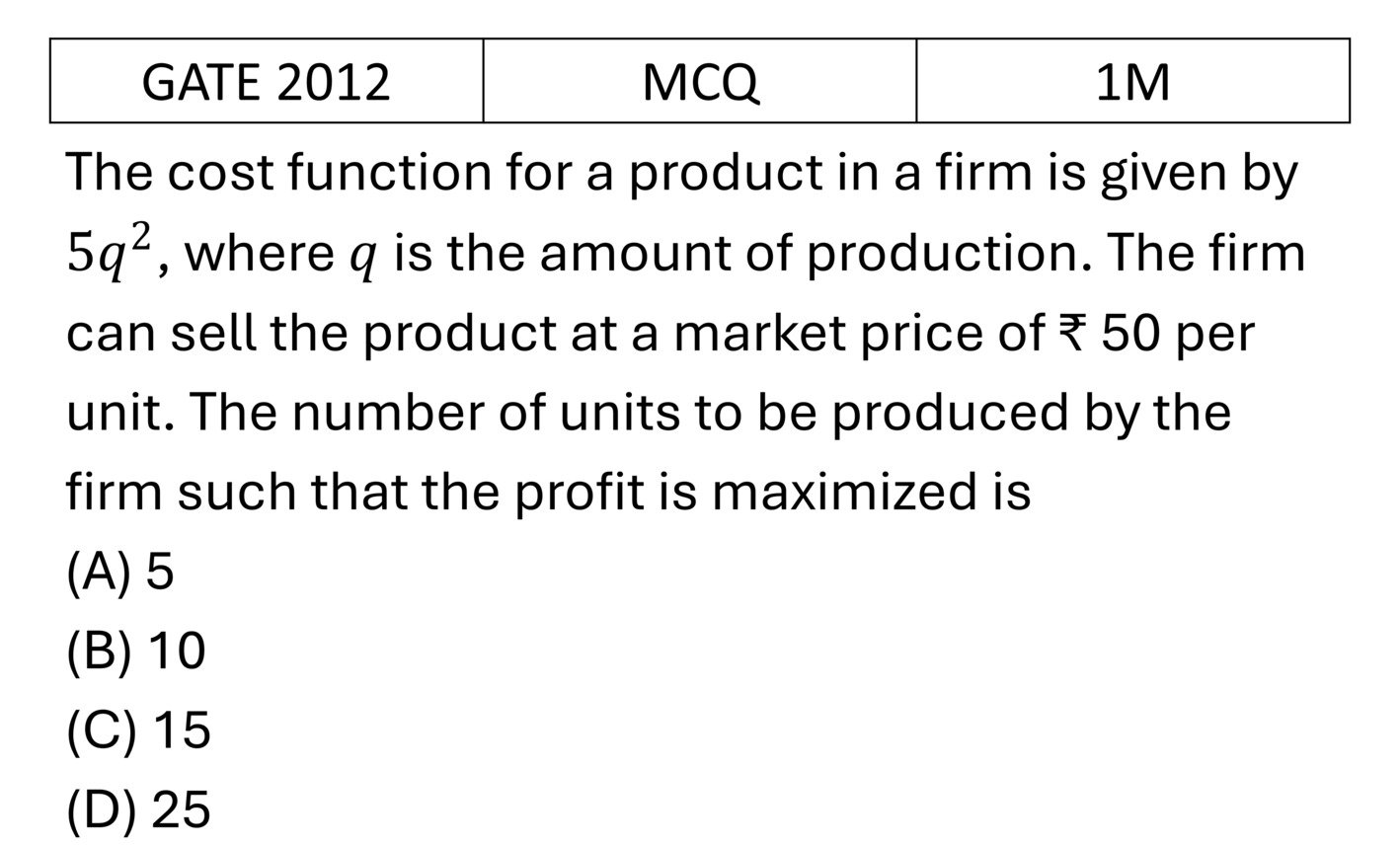 GATE 2012 Mathematical Analysis previous year question GATE_2012_Q59