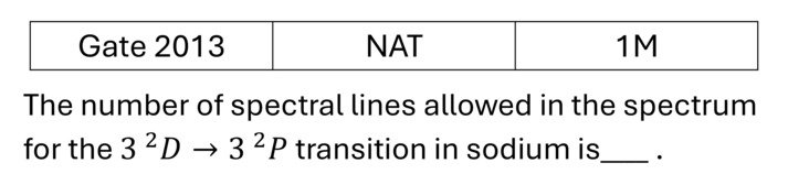 GATE 2013 Effects in atomic physics previous year question GATE_2013_Q25