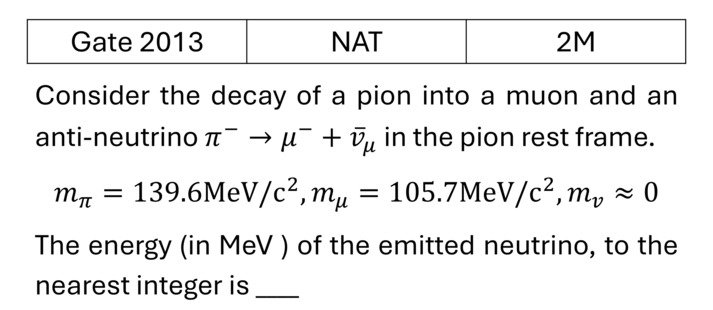 GATE 2013 Radioactivity previous year question GATE_2013_Q43