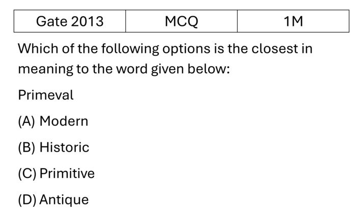 GATE 2013 English previous year question GATE_2013_Q58