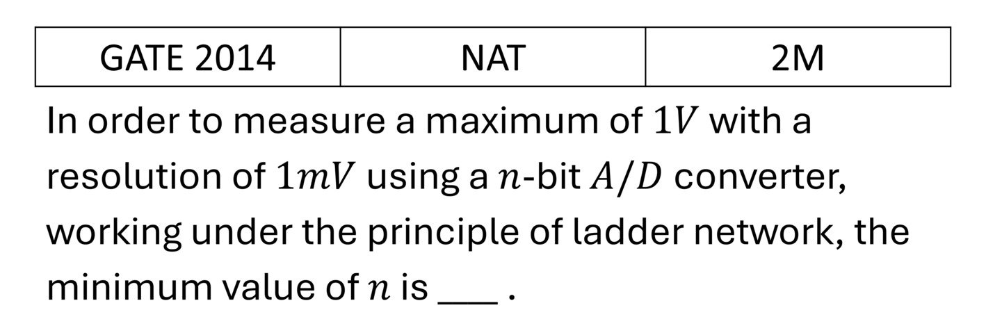 GATE 2014 AD/DA coversion previous year question GATE_2014_Q63