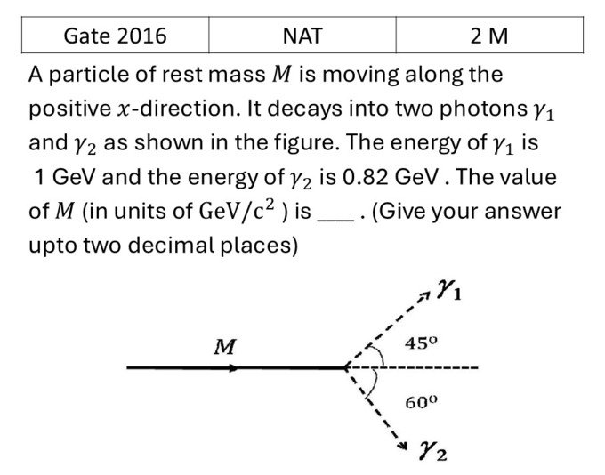GATE 2016 Radioactivity previous year question GATE_2016_Q57