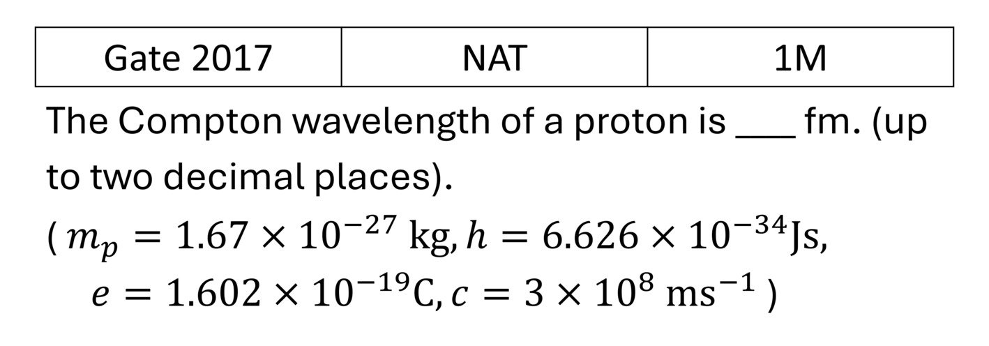 GATE 2017 Basics Quantum Mechanics previous year question GATE_2017_Q16