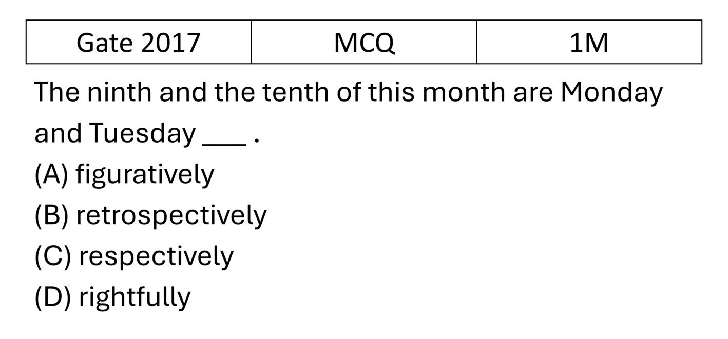 GATE 2017 English previous year question GATE_2017_Q56