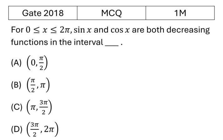 GATE 2018 Mathematical Analysis previous year question GATE_2018_Q3