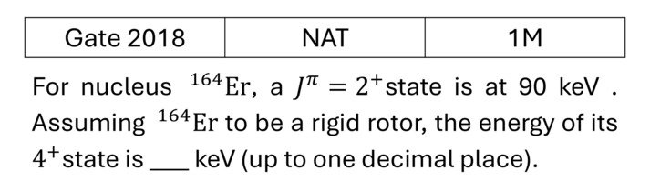 GATE 2018 Collective model previous year question GATE_2018_Q35