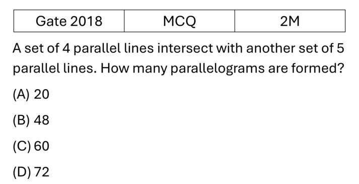 GATE 2018 Geometry previous year question GATE_2018_Q7