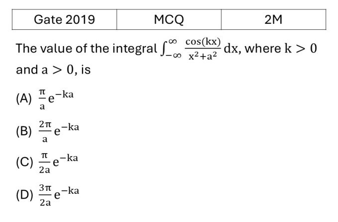 GATE 2019 Complex Analysis previous year question GATE_2019_Q37