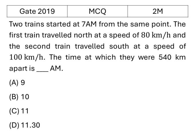 GATE 2019 Reasoning previous year question GATE_2019_Q9