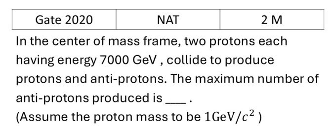 GATE 2020 Radioactivity previous year question GATE_2020_Q62