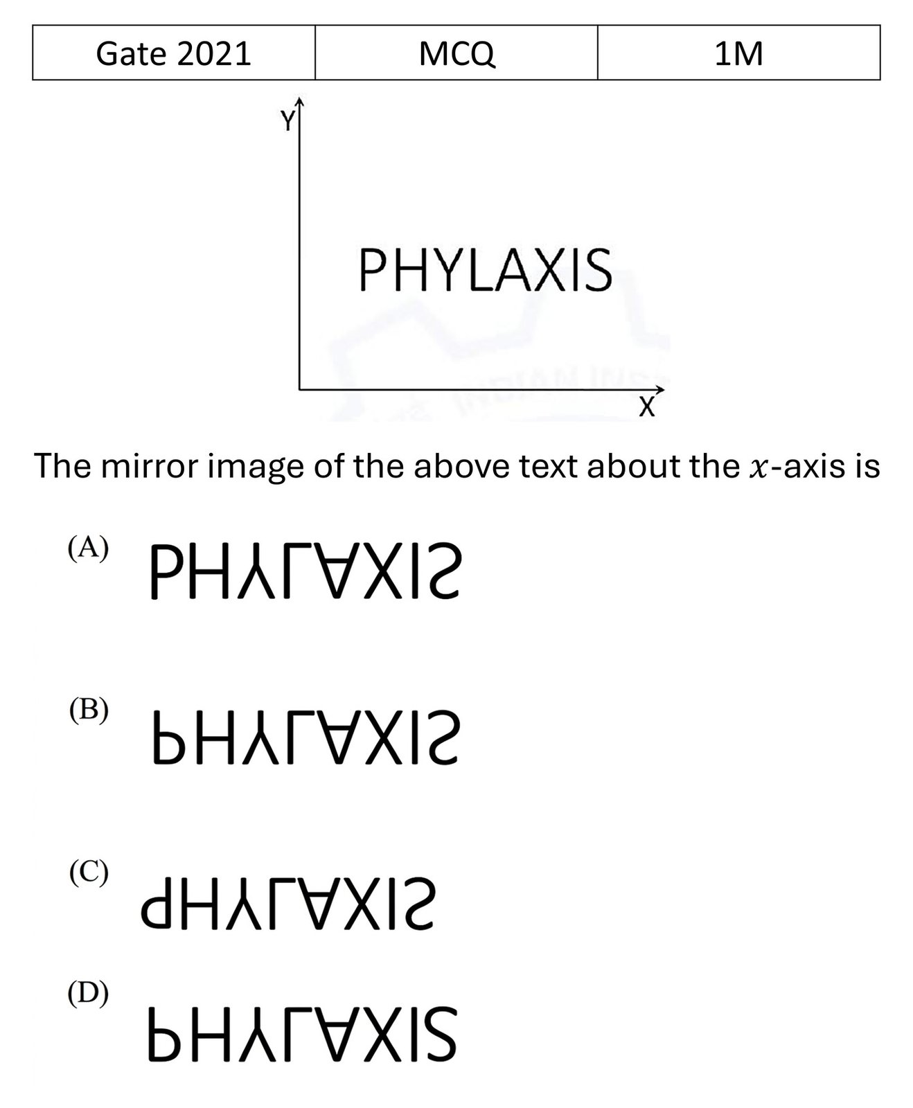 GATE 2021 Reasoning previous year question GATE_2021_Q2