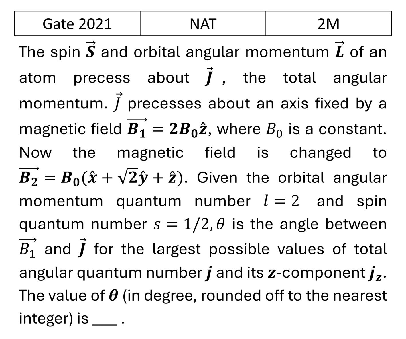 GATE 2021 Vector Model previous year question GATE_2021_Q64
