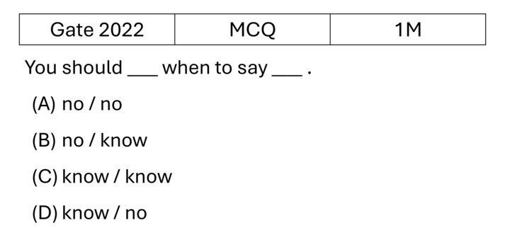 GATE 2022 English previous year question GATE_2022_Q1