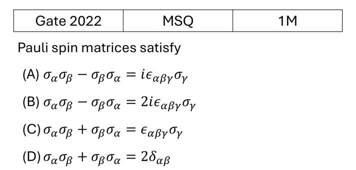GATE 2022 Matrices previous year question GATE_2022_Q23