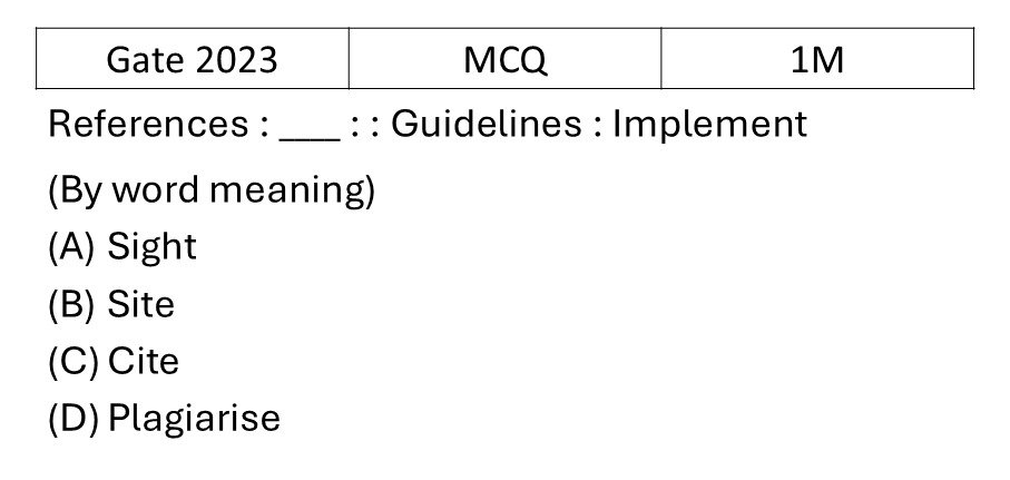 GATE 2023 English previous year question GATE_2023_Q2