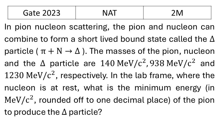 GATE 2023 Radioactivity previous year question GATE_2023_Q60