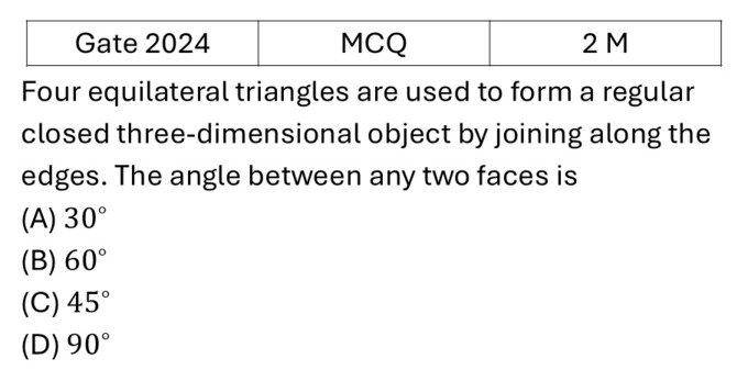 GATE 2024 Geometry previous year question GATE_2024_Q10